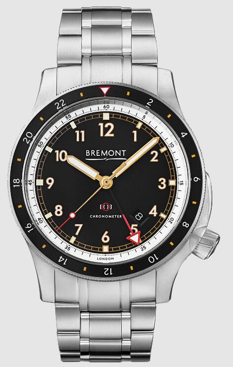 Replica Bremont Watch IonBird Titanium Black Dial Titanium Strap